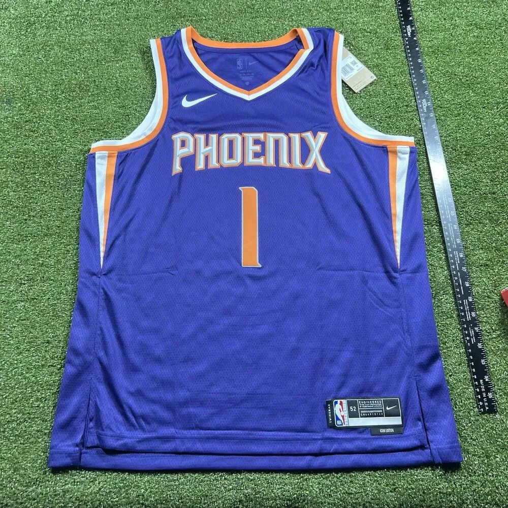 Nike Devin Booker Phoenix Suns Icon Edition Jersey Size XL Purple
